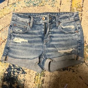Medium wash jean shorts, never worn, new with tags
